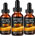 Manna 유출 하락, Mannaflux 지원 보충교재 액체 하락 - 최대 힘, Manna 유출 건강 & 웰빙 하락, Mannaflux 모든 자연적인 공식, Manna 유출 액체 하락 리뷰 (3 팩)