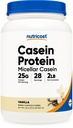 Nutricost Casein Protein Powder 2lb Vanilla - Micellar Casein, 글루텐 무료, 비 GMO