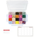 20 완벽한 밀봉을 가진 Compartment 큰 알약 상자 - 실리콘 틈막이는 Medication 지도 (20 Compartment, 1 팩)를 가진 Med 상자를 방수 처리합니다
