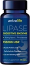 ANTROLIFE Digestive Health Supplement - 립아 영양 보충제와 효소 및 소화를위한 아밀라제 - 다이어트 보충 - 59 캡슐