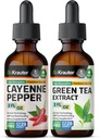 BIO KRAUTER Cayenne Tincture 2 Fl. Oz. & 녹차 Tincture 2 Fl. Oz.