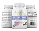 Beet 뿌리 캡슐 - 서빙 당 1300mg - 사탕수수수수 분말 캡슐 - Beetroot 분말 지원 혈압, 운동 성능, 소화, 면역 체계 (순수, 비 GMO, 글루텐 무료)