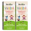 HERBION Naturals Vitality Supplement for Children, 성장과 식욕을 촉진, 피로를 완화, Mental & Physical Performance 개선, 어린이를위한 1 년 이상, 5 Fl Oz (패치 2)