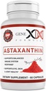 GENEX 12mg Astaxanthin Softgels (60 캡슐) 눈, 피부 및 합동 건강을 위한 자연적인 산화제 & 면역 지원 - 글루텐 자유로운, 비 GMO (60 일 공급)
