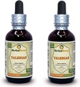 Valerian (Valeriana officinalis) Tincture의 유기에 의하여 말린 뿌리 액체 추출물 (브랜드 이름: HerbalTerra, 미국에서 Proudly 만드는) 2x2 fl.oz (2x60 ml)