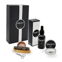 Beard Oil, Beard Brush, Scissors, Beard Balm 및 Wood Comb Perfect Beard Grooming Kit와 함께 성장 키트