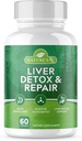 Nature's RX| #1 RATED Premium Liver Cleanse & Detox || Optimize Liver Function, Repair Liver Enzymes | Ultra Dosed Formula w/ 21 강력한 재료 | 3rd Party Tested + USA Made - 60 캡슐