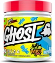 GHOST BCAA 분말 아미노산 보충교재, Sour 패치 아이 파란 라즈베리 - 30의 서빙 - 설탕 자유로운 Intra, 포스트 & 전 운동 아미노산 분말 & 회복 음료, 7G BCAA