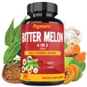 유기 쓴 멜론 추출물 캡슐 - 결합된 Neem, Fenugreek, Curcumin, 마늘 & Papaya - 5 달 동안 150 조사 - 지원 몸, 소화, 피부, 면역력 및 전반적인 웰빙