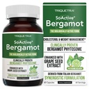 SoActive Bergamot: 2.5X 더 효과적인, 이탈리아 Citrus Bergamot Phytosome - 임상적으로 검증 된 | 포도 씨앗 추출물 강화 - Cholesterol & Weight Management (60 캡슐)