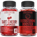 Atlantis Nutrition Tart Cherry 60 Gummies + 테스토스테론 부스터 2 팩 (120 Gummies)