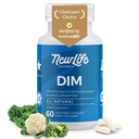 NewLife Naturals DIM Supplement 300mg for Women & Men - Hormonal Acne, 에스트로겐 균형 알약, 포스트 Menopause Relief | 건강한 에스트로겐 수준 | 호르몬 균형 - Bioperine | PCOS - 60 일 공급