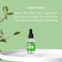 Aloe Vera Eye Serum 박사 | 다크 서클과 퍼프런트의 아이 세럼 - 배관용 히팅 및 소싱 포뮬러 - 붓기 및 미세 라인 감소 | 눈 혈청 | 0.15 fl oz