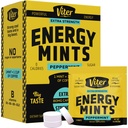 Viter 에너지 Caffeine Mints 80mg 여분 힘 - B 비타민과 Caffeinated 90 조각. Sugar Free Vegan Breath Mint. 빠른 Alertness (Peppermint 맛, 30 팩)에 Nootropic Focus Booster를 Energize
