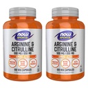 아르기닌 & Citrulline 500/250mg - 120의 캡슐 (2 팩)