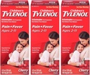 Tylenol Chld Cherry Liq 크기 4 Fl oz Tylenol 어린이 Cherry Blast 구두 현탁액 팩 3