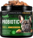 개를위한 Probiotics - 소화 효소 Gut Flora, 소화 건강, 면역 체계 - Diarrhea 지원, Itchy 피부, 알레르기 - 호박, Flaxseed 식사, Papaya 분말 - 개를위한 Probiotic Chews