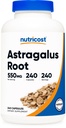 Nutricost Astragalus 캡슐 550mg, 240 채식 캡슐 - 비 GMO 및 글루텐 무료