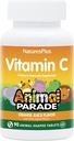 NaturesPlus Animal Parade Vitamin C Children's Chewable - 천연 오렌지 주스 맛 - 90 동물 모양 정제, 2 팩 - 채식주의 자, 글루텐 무료 - 90 총 봉사