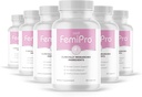 Femipro Bladder Control Women & Men, Natural Herb & Probiotic Blend, Urinary Tract Health & Microbiome Balance 지원 | 미국 비 GMO, 30 캡슐, 6 개월 공급