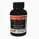 Tart Cherry Punch - 4 팩 - 단백질 + 카페인 - 이중 셀 샷 - 카페인, Nootropics, 카카오, 바다 모스, 인삼, Whey - Wake-Up 및 Focus가있는 BCAA