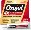 치통 & 껌 고통을 위한 Orajel 4X: 심한 크림 관 구두 진통 상표에서 0.33oz-