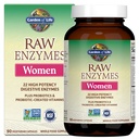 생활의 정원 22 Papain, Bromelain, Lactase 플러스 Probiotics 및 비타민 B12, Biotin 및 아연, 소화 효소, 채식주의, 90 캡슐과 여성을위한 강력한 Raw Enzymes