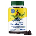 MegaFood Melatonin Gummies - Melatonin 3mg / 서빙 당 Relax & Fall Asleep - 성인을위한 수면 Gummies - Berry flavor, Non-GMO, 공인 Vegan - 54 Count (27 서빙)