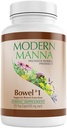 Bowel #1 : 변비 완화 포뮬러 - 자연적인 초본 Laxative - Gentle, 효과적이고, Harsh 부작용 없음 - 호흡, 가스 및 부유물을 완화 - Vegan (60 일 공급, 120 캡슐)