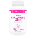 ML Naturals Premium Hyaluronic Acid 100 mg 120 식물성 캡슐, 일 (4 개월 공급), 프리미엄 품질, NSF 인증 및 cGMP 준수.