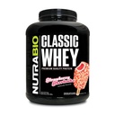 NutraBio Classic Whey Protein Powder - 필러 없음, 인공 색상, 보존제 - 낮은 글리세라이드 인덱스 - Strawberry Shortcake, 5 파운드