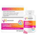 VH Essentials Probiotics for Women with Prebiotics, Cranberry & Vitamin C - 60 캡슐 (30 일 공급) - 여성 프로바이오틱스 지원 Gut Balance, Feminine Health & 여성을위한 Urinary Tract Health