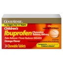 GoodSense 아이들의 Ibuprofen Chewable 정제, 100 mg, 24 조사, 고통 Reliever 및 Fever 흡진기 (NSAID), Temporarily는 Fever와 Relieves Minor Aches 및 고통을 감소시킵니다