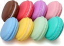 Coolrunner Macaron 케이스, 소형 Macaron 상자, Macaron 귀여운 Pill 상자, 다채로운 Macaron 보석 저장 상자, 모양 저장 상자 사탕 귀여운 Pill 조직자 상자 콘테이너 (8PCS)