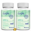CoQ10 600mg Softgels | 높은 흡수 CoQ10 Ubiquinol 보충교재 | 비타민 E & Omega 3 6 9로 강화되는 감소된 모양 | 건강에 좋은 산화 방지제 Powerhouse | 120 Softgels