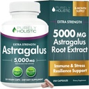 Astragalus 캡슐 5,000 mg - 250의 캡슐, 8 + 달 공급 - 우량한 힘 복사뼈 뿌리 추출물 20:1 - 비 GMO, 채식주의자 & 채식주의자 친절한 - Immune 체계 & 심장 혈관을 지원합니다