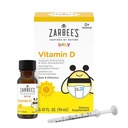 Zarbee's Vitamin D Drops for Infants, 400IU (10mcg) Baby & Toddler Liquid Supplement, Newborn & Up, Dropper 주사기 포함, 0.47 Fl Oz