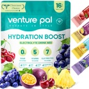 벤처 Pal Sugar Free Electrolyte Powder Packets - Rapid Hydration & Party Recovery 용 액체 일일 IV 음료 믹스 | 5 비타민 & 7 일 전동| Keto Friendly | Non-GMO | 인증 Vegan | 16 스틱