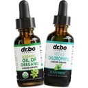 Oregano 기름 유기 액체 하락 & Chlorophyll - Oregano 하락의 기름 Tincture 추출물 & Vegan Chlorophyll 액체 몸 Detox Cleanse 면역성이 있는 지원 - 소화 Gut 건강 냄새 Cleanse 보충교재