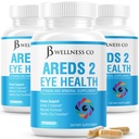 JB Wellness AREDS 2 Eye Vitamin & Mineral Supplement, Lutein, 비타민 C, Zeaxanthin, 아연 및 비타민 강화 비전 보충 - 180 카운트