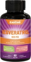 Resveratrol 600 mg의 Trans-Resveratrol 보충교재, 산화 방지제 건강 시효 지원, 60의 캡슐