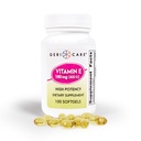GeriCare 높 순수성 비타민 E 캡슐 – 피부 & 면역 지원을 위한 400 IU, 180mg | 100 조사 | 여성과 남자를 위한 유기 비타민 E