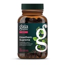 가이아 허브 Hawthorn Supreme - Hawthorn Berry Supplement - 허브와 함께 전통적으로 심장 건강 지원 * - 120 Vegan 액체 Phyto-Capsules (60 일 공급)