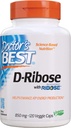 의사의 최고의 D-Ribose, 지원 ATP 에너지 생산, 비 GMO, 글루텐 무료, Soy 무료, Vegan 120 Veggie 모자