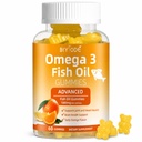 Omega-3 물고기 기름 보충교재: 순수한 1000mg Omega-3 Gummies 지원 심장 합동 눈 뇌 면역성 건강 60 Gummies 30 일 공급
