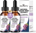 포도씨 추출물 액체 하락은 95% Polyphenols-300 mg 포도씨 최대 힘에 표준화된 탄미익, 높은 흡수 액체 Vitis Vinifera 추출물 하락 - 비 GMO (2 병)를