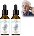 반지 귀, Zencortex 외피 귀 강하, Tinnitus를 위한 Zencortex, Eardrum 건강을 가진 도움은, 30 일 (2 팩)를 위한 감사 Clarity, 병을 승진시킵니다