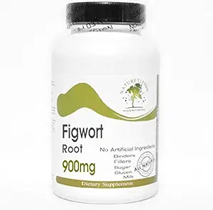 Figwort 뿌리 900mg ~ 180 캡슐 - 첨가물 없음 ~ Naturetition 보충교재