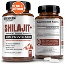 6,500mg Shilajit는 40 % Fulvic 산 (고 흡수)로 보충합니다 | 에너지, 성능 및 면역 건강을위한 85 + Trace 미네랄이 함유 된 Shilajit 미네랄 보충 - 120 캡슐