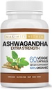 Ashwagandha Root Extra Strength – 60 채식 캡슐 – Stress, Mood, Immune Health 지원 – 향상된 흡수를 위해 공식화 – Non-GMO Herbal Supplement